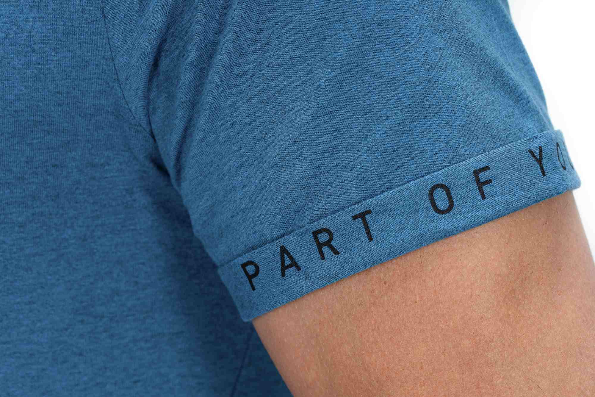 ACID Organic T-Shirt Classic Logo Blue - Image 4